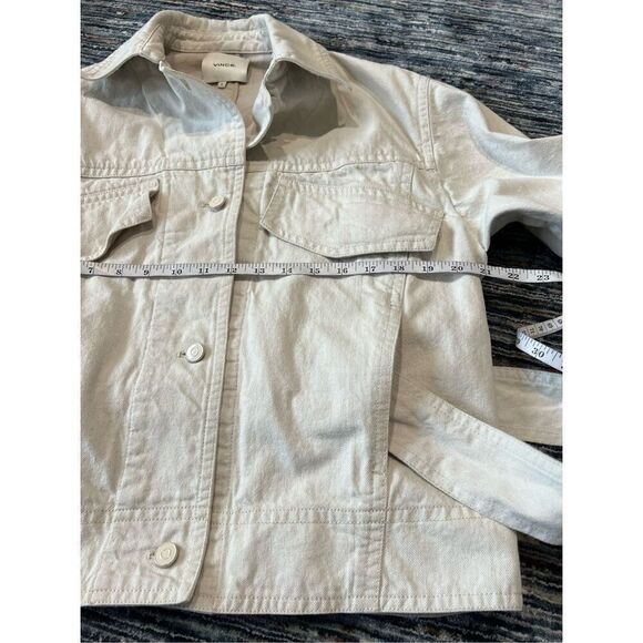Vince Denim Utility Jacket belted size M - Picture 10 of 14